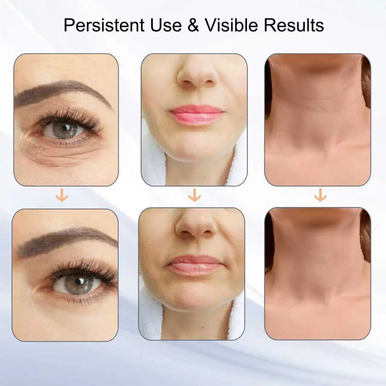 Face and Neck Massager Tools, Portable Facial Beauty Device,Facial Massager with 7 Color LED Lights for Skin Care