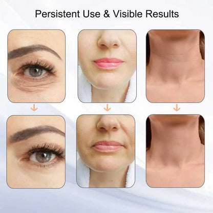 Face and Neck Massager Tools, Portable Facial Beauty Device,Facial Massager with 7 Color LED Lights for Skin Care